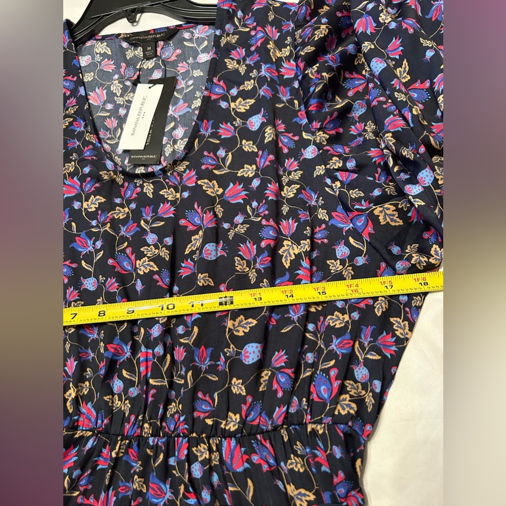Banana Republic Factory Floral Dress Size Medium NWT - Picture 5 of 7